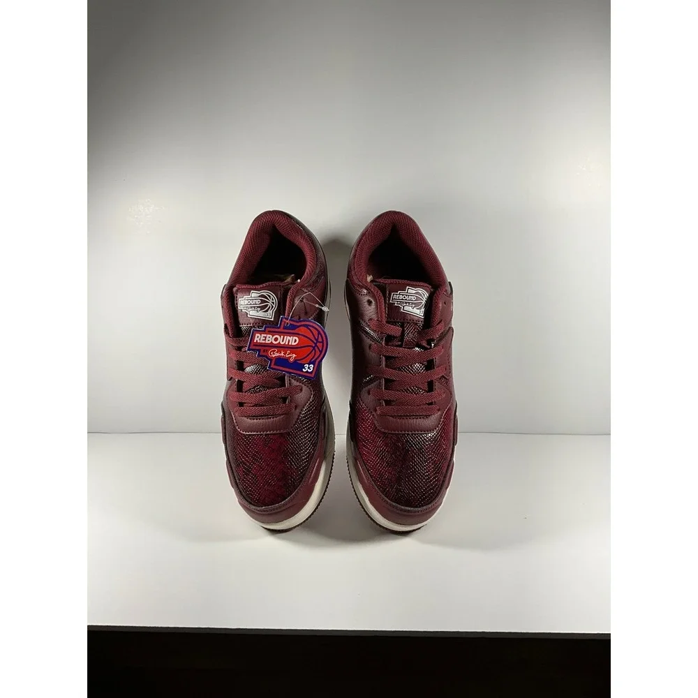 Patrick Ewing Rebound Mens Burgundy Snakeskin Low Top Sneakers 8.5 1RMSN06-117